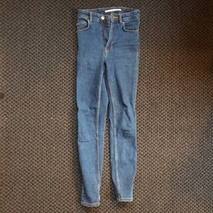 Zara high waisted stretch jeans
